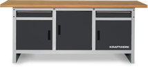Établi, 840x2000x700 mm (HxLxP), 3 portes, 2 tiroirs (H=90mm