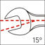 Chiave combinata Angle CLICKRAFT 11 mm