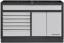 MOBILIO cassettiera 1360 mm 7 cassetti 2 anta